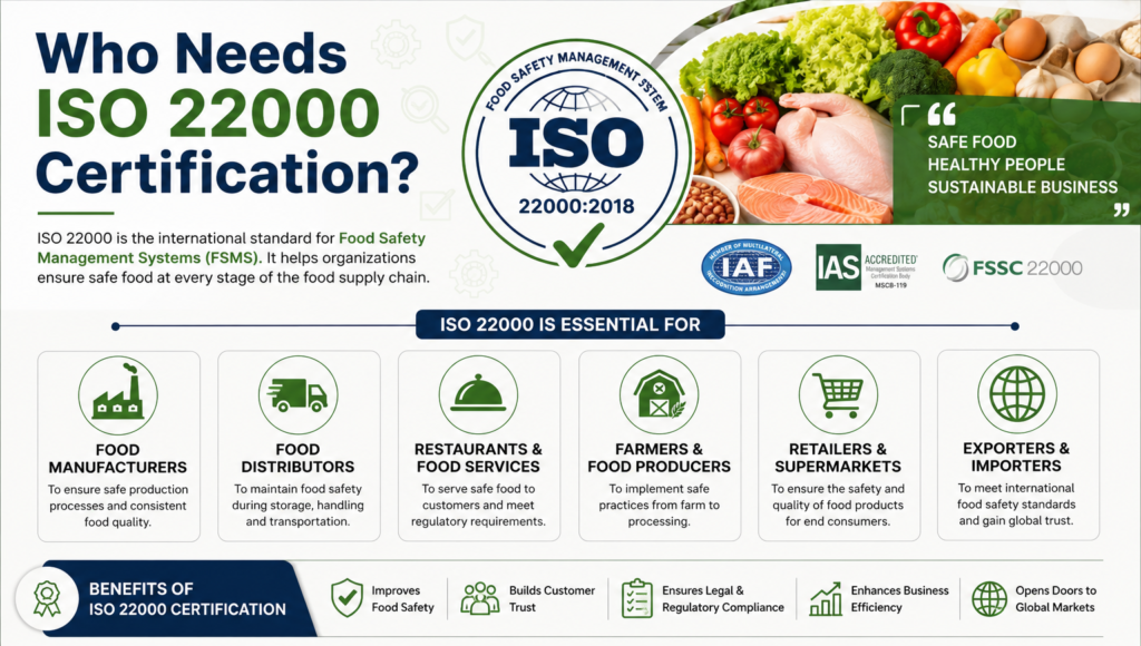 Who Needs ISO 22000 Certification